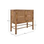 Buffet Tiki Marron - Fibres naturelles - 88 x 84 x 40 cm