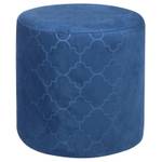 Pouf ORLEANS Bleu - Textile - 38 x 38 x 38 cm