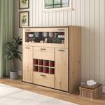 Sideboard GLOWNatur Ⅵ Beige - Holzwerkstoff - Glas - 38 x 111 x 110 cm