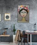 Acrylbild handgemalt Demeter's Daughter Massivholz - Textil - 60 x 90 x 4 cm
