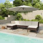 Garten-Lounge-Set (6-teilig) 3009677-2 Braun - Weiß