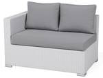 Sitzgruppe XXL 7-tlg Grau - Weiß - Polyrattan - 325 x 65 x 220 cm