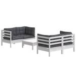 Garten-Lounge-Set (5-teilig) 3012381 Anthrazit - Weiß