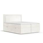 Premium Boxspringbett Jodan Magic Velvet Creme - Breite: 162 cm