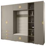 Garderobe Inova 4 Z11 Gold - Grau - Weiß - Gold