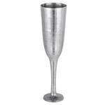 Champagnerkühler auf Standfuß XXL Silber Silber - Metall - 23 x 90 x 23 cm