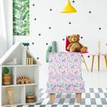 Fauteuil enfant motifs de lama Rose foncé - Mauve - Blanc - Bois manufacturé - Matière plastique - Textile - 45 x 60 x 52 cm