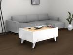 Couchttisch ISALIA Beige - Holzwerkstoff - 56 x 40 x 90 cm