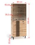 Arbeitszimmer-Set LIVIA Braun - Holzwerkstoff - 420 x 196 x 50 cm