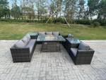 PE Gartenm枚bel 8-Sitzer Tisch Rattan