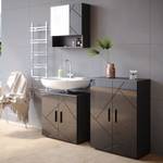 Meuble sous-lavabo Irma Anthracite brillant