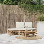 Salon de jardin 3028492-11 (lot de 4) Marron - Blanc crème - Blanc