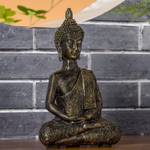 Thai Buddha Statuette Braun - Kunststoff - 7 x 21 x 13 cm