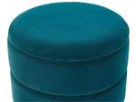 Pouf ELGIN Blau - Gold - Petrol