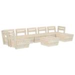 Mobilier de jardin Beige - Bois massif - Bois/Imitation - 60 x 30 x 60 cm