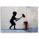Hammer Banksy junge Leinwandbilder
