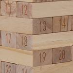 Holz mit Zahlen Wackelturm