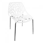 Lot 2 chaises blanches empilables - NOVA Blanc - Matière plastique - 56 x 89 x 57 cm