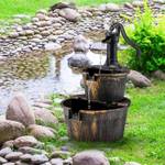 mit Gartenbrunnen Wasserpumpe