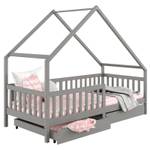 Lit cabane ALVA 90x190 cm Gris