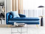 Chaiselongue GONESSE Blau - Gold - Marineblau