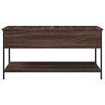 Couchtisch D646 Eiche Schwarzbraun Dekor - Tiefe: 100 cm