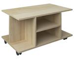 Findula Couchtisch Sofatisch Rollen Holz