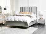 Set de chambre SEZANNE Noir - Gris - Gris lumineux - Largeur : 150 cm