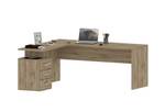 Bureau Dguarin Marron - Bois manufacturé - 160 x 75 x 60 cm