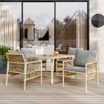 Gartenlounge-Set 5tlg Phanes Ⅱ Beige - Metall - Polyrattan - Textil