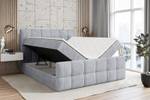 Boxspringbett APO-Z Hellgrau - Breite: 200 cm - H3