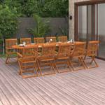 Garten-Essgruppe (11-teilig) 3011567-1 Braun - Massivholz - Holzart/Dekor - 90 x 75 x 280 cm