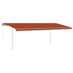 Auvent rétractable 3006684-3 Marron - Orange