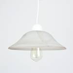 Lampe à suspension ALABASTRO Blanc - Matière plastique - Textile - 31 x 90 x 31 cm