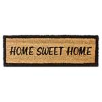 Paillasson fibre de coco Home sweet home Noir - Marron - Fibres naturelles - Matière plastique - 75 x 2 x 25 cm