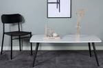 Table basse PLAZA CT70 Noir - Blanc