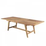 Gartenmöbel 8/10 Personen Teak Braun - Massivholz - Holzart/Dekor - 100 x 75 x 180 cm