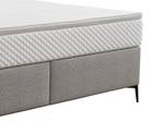 Boxspringbett INAO Grau - Textil - 165 x 105 x 207 cm