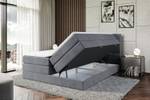 Boxspringbett ARDENI KING Steingrau - Breite: 180 cm