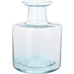 Flasche Blumenvase aus recyceltem Glas,