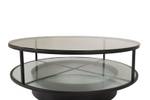 Table basse Falsterbo Marron - Verre - 100 x 38 x 100 cm