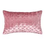 Luxuriöser Pannesamt-Kissenbezug Pink - 30 x 50 cm