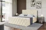 Boxspringbett LEPARO-Z Beige - Breite: 200 cm - H3