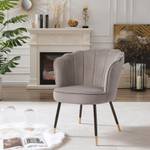 Fauteuil coquillage CALLISTA Gris - Textile - 65 x 80 x 65 cm