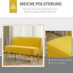 Sofa für 2 Personen 833-524V04YL Gelb