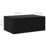 Housse de mobilier de jardin (lot de 2) Noir - Métal - Matière plastique - 225 x 90 x 143 cm