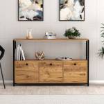 Sideboard Nero Beige - Holzwerkstoff - 30 x 75 x 120 cm