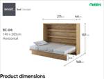 Schrankbett Bed Concept BC-04 Eiche Dekor