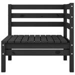 Garten-Lounge-Set (4-teilig) Schwarz - Massivholz - Holzart/Dekor - 64 x 63 x 64 cm