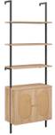 Leiter-Bücherregal NM0361ZMDE Braun - Holzwerkstoff - 30 x 180 x 60 cm